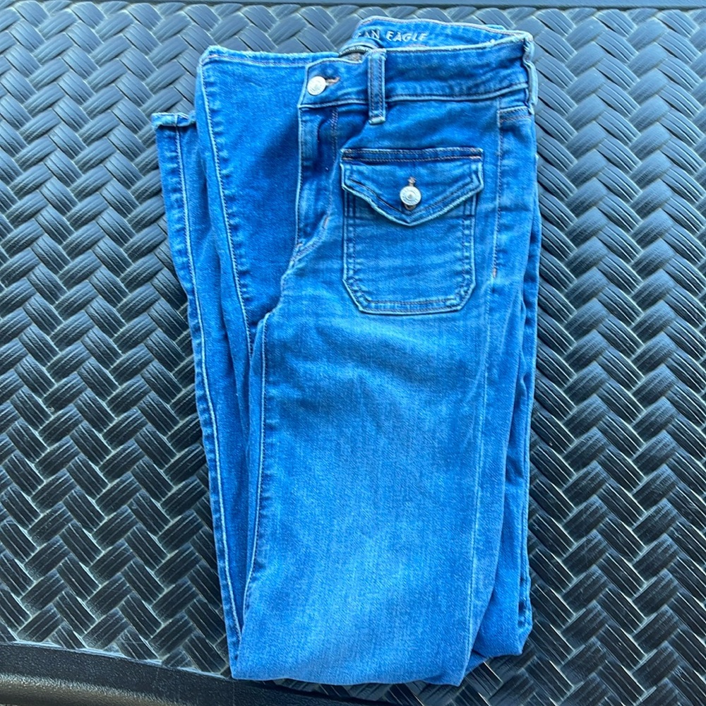 American eagle next level strech flare jeans size 6